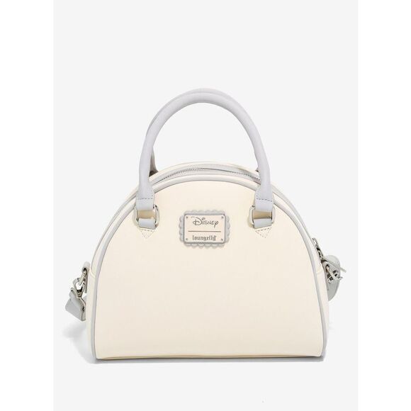 Loungefly Disney Alice in Wonderland Silver Floral Crossbody Purse Set - Picture 2 of 4